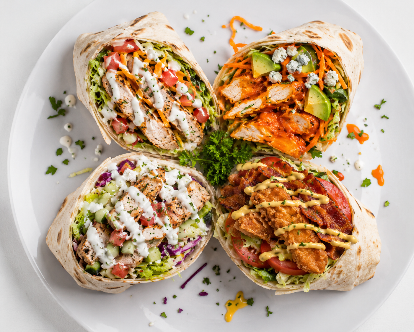 Caribbean Chicken Wrap