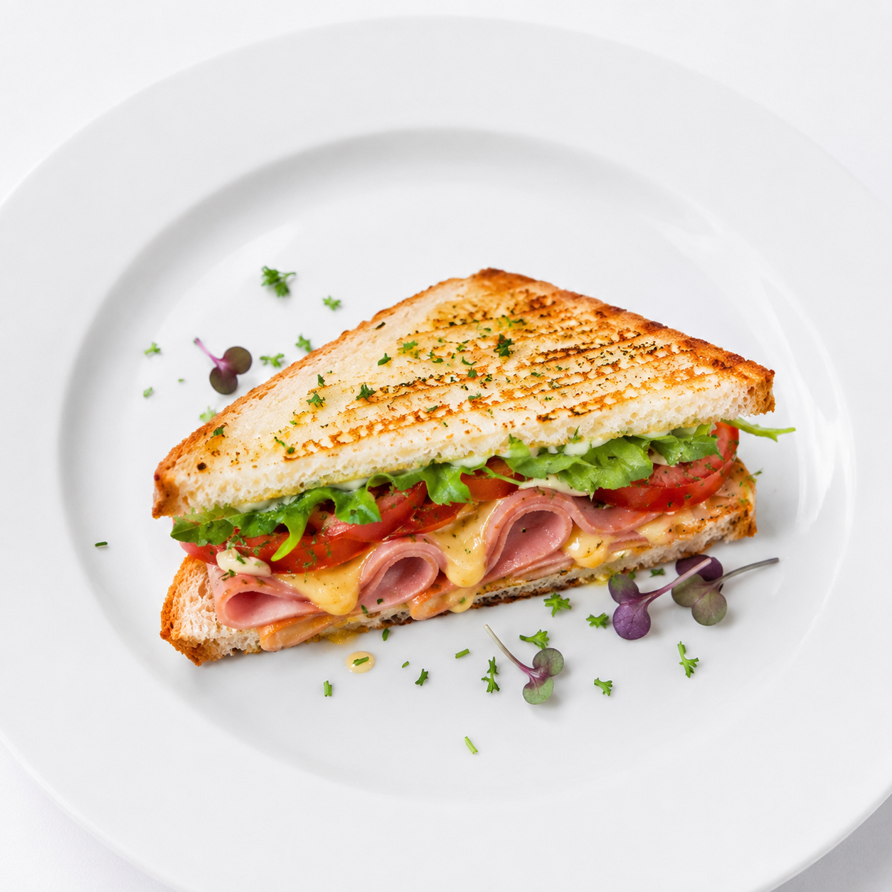 Half Double Creole Ham Melt