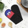 Haiti Flag Oven Mitts - Double Pot Holder for Haitian Pride & Kitchen Gift HAITIBEST - Image 5