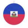 Haiti Flag Wood Sign – Round Decorative Haitian Flag Wall Plaque - Image 10
