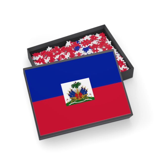 Haiti Flag Puzzle — 500/1000/252/96-Piece Jigsaw for Haitian Pride & Gifts