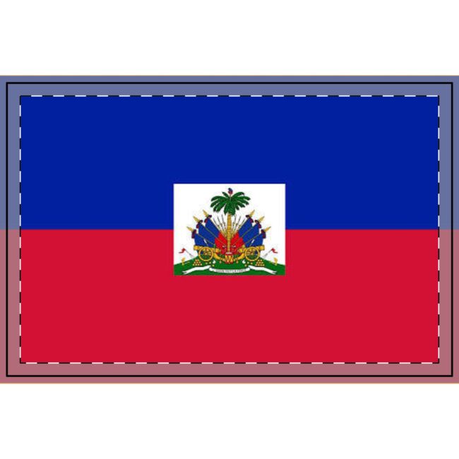 Haiti Flag Serving Tray — Large Decorative Haitian Flag Table Tray