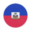 Haiti Flag Wood Sign – Round Decorative Haitian Flag Wall Plaque - Image 7