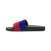 Haiti Flag Slide Sandals — Women's Removable-Strap Patriotic Pool Slides - Image 13