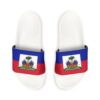 Haiti Flag Slide Sandals — Women's Removable-Strap Patriotic Pool Slides - Image 2