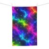 Galaxy Rainbow Tea Towel — Neon Nebula Microfiber Kitchen Towel - Image 5