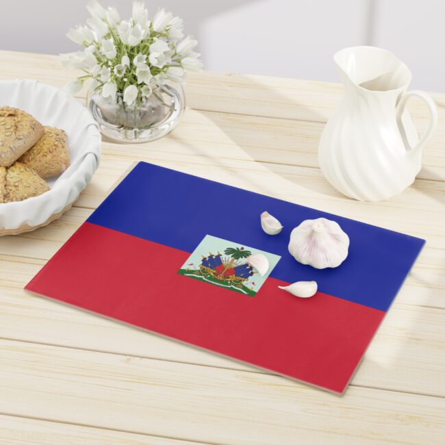 Haiti Flag Cutting Board — Patriotic Kitchen Serving & Prep Board HAITIBEST
