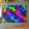 Rainbow Nebula Glass Cutting Board – Colorful Cosmic Kitchen Decor HAITIBEST - Image 8