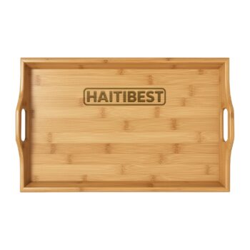 Engraved Bamboo Serving Tray — HAITIBEST Personalized Wood Serving Platter