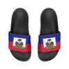 Haiti Flag Slide Sandals — Women's Removable-Strap Patriotic Pool Slides - Image 15