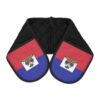Haiti Flag Oven Mitts - Double Pot Holder for Haitian Pride & Kitchen Gift HAITIBEST - Image 3